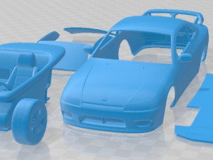 Nissan 240SX Silvia S15 1999 Printable Car 3D Print Models