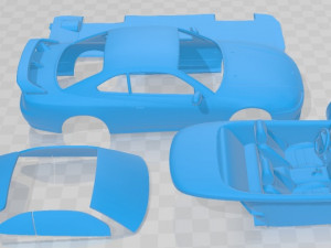 Nissan 240SX Silvia S15 1999 Printable Car 3Dプリントモデル