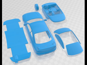 Nissan 240SX Silvia S15 1999 Printable Car 3Dプリントモデル