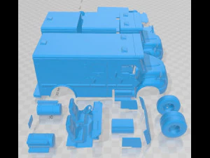 International Durastar Armored 2002 Printable Truck 3D Print Model