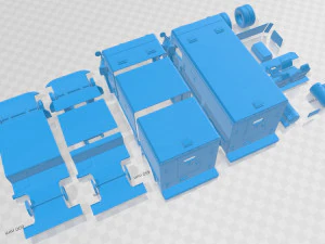 International Durastar Armored 2002 Printable Truck 3D Print Model