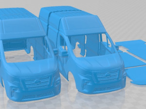 Nissan NV300 2022 Printable Van 3D प्रिंट मॉडल