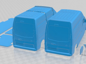 Nissan NV300 2022 Printable Van 3D प्रिंट मॉडल