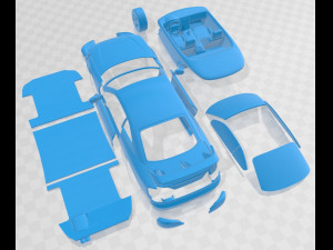 Nissan 240SX Silvia S15 1999 Printable Car Modèles 3D en vedette