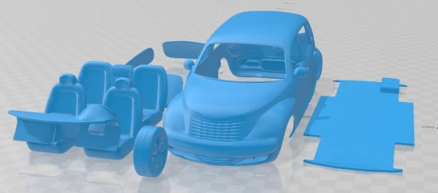 Chrysler PT Cruiser 2005 Printable Car 3D Print Model .c4d .max .obj .3ds .fbx .stl .blend