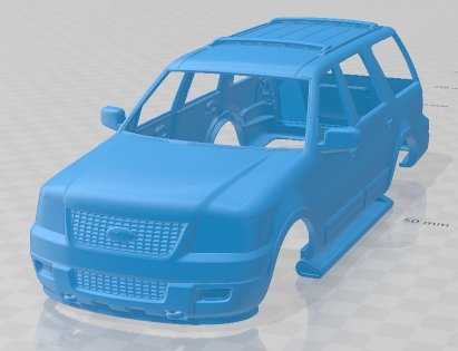 Expedition 2003 Printable Body Car 3D Print Model .c4d .max .obj .3ds .fbx .stl .blend