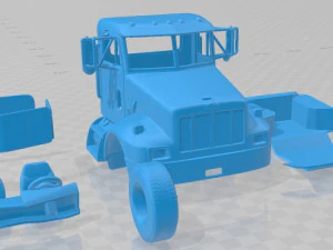 Peterbilt 330 2003 Printable Cabin Truck 3D Print Model