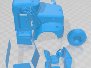 Peterbilt 330 2003 Printable Cabin Truck 3D 打印模型