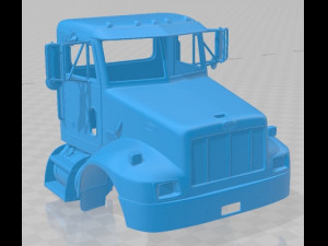 Peterbilt 330 2003 Printable Body Cabin Truck Modelo de Impressão 3D