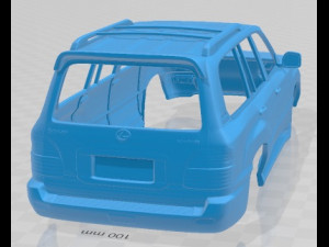 Lexus LX 2003 Printable Body Car 3D Print Model