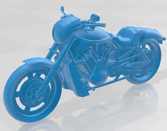 Harley Davidson Night Rod Printable Motorcycle 3D Print Model .c4d .max .obj .3ds .fbx .stl .blend 