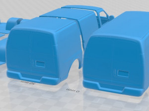Chevrolet Express Panel 2003 Printable Van 3D Baskı Modeli