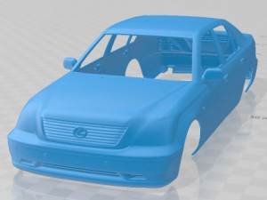Lexus LS XF30 2003 Printable Body Car Modelo de impresión 3D