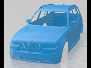 X3 E83 2003 Printable Body Car 3D प्रिंट मॉडल