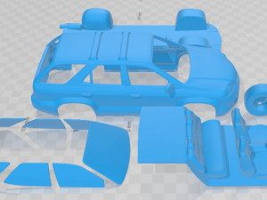 Acura MDX 2003 Printable Car Modèles 3D en vedette