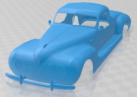 ZIS 101 A Sport Printable Body Car Modelo de Impressão 3D .c4d .max .obj .3ds .fbx .stl .blend 