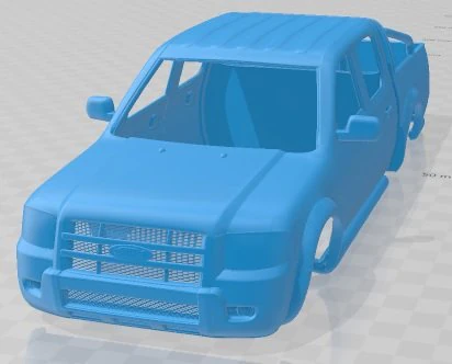 Ranger Double Cab 2003 Printable Body Car 3D Print Model .c4d .max .obj .3ds .fbx .stl .blend 