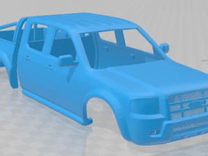 Ranger Double Cab 2003 Printable Body Car 3D Print Model