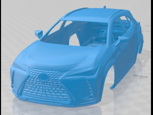 Lexus UX 300e 2021 Printable Body Car 3D Print Model