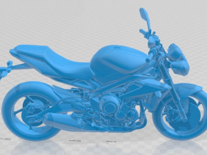 Triumph Street Triple R 2014 Printable Motorcycle Modèles 3D en vedette