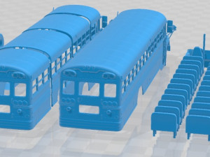 GMC B Series School Bus 2000 Printable Modelo de Impressão 3D