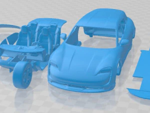 Porsche Taycan 4S Cross 2021 Printable Car 3D Print Model