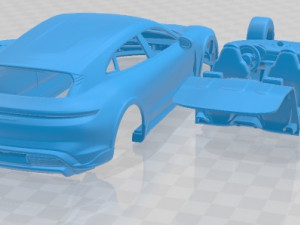 Porsche Taycan 4S Cross 2021 Printable Car 3D 프린트 모델