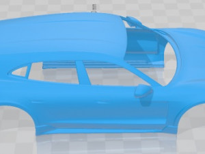 Porsche Taycan 4S Cross 2021 Printable Body Car 3D Print Model