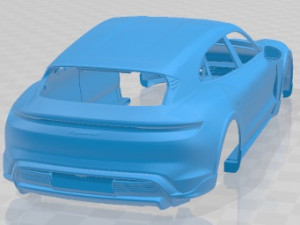 Porsche Taycan 4S Cross 2021 Printable Body Car 3D Print Model
