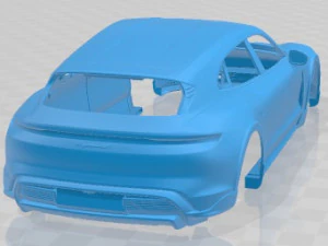 Porsche Taycan 4S Cross 2021 Printable Body Car 3D Print Model