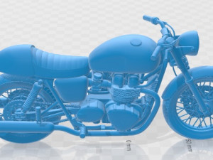 Triumph Bonneville Cafe Racer Printable Motorcycle 3D Print Model
