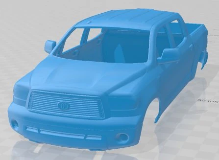 Toyota Tundra Crew Max 2011 Printable Body Car 3D Print Model .c4d .max .obj .3ds .fbx .stl .blend