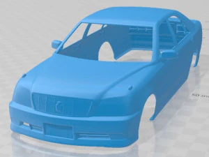 Cetak Body Mobil Toyota Crown Royal Saloon 2001 Model Cetak 3D