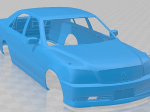 Toyota Crown Royal Saloon 2001 Printable Body Car Modello di stampa 3D