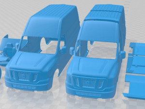 Nissan NV Cargo 3500 HDV8 SL High Roof 2022 Printable Van 3D Print Model