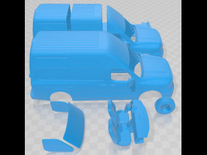 Nissan NV Cargo 3500 HDV8 SL High Roof 2022 Printable Van 3D Принт Модель