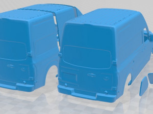 Nissan NV Cargo 3500 HDV8 SL High Roof 2022 Printable Van 3D Принт Модель