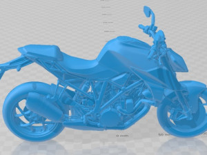 KTM 1290 Super Duke R 2019 Printable Motorbike Modelo de impresión 3D