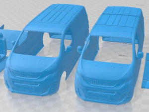 Peugeot Expert L2 2017 Printable Van 3D Print Model