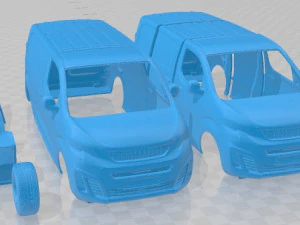 Peugeot Expert L2 2017 Printable Van 3D Print Model