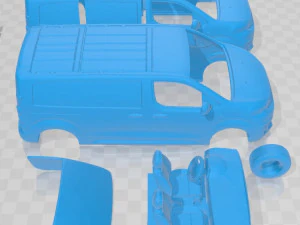 Peugeot Expert L2 2017 Printable Van 3D Print Model