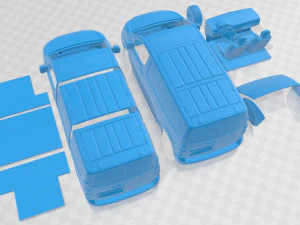 Peugeot Expert L2 2017 Printable Van 3D Print Model