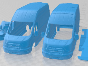 Transit Van L3H3 Trend 2021 Printable Modelo de impresión 3D