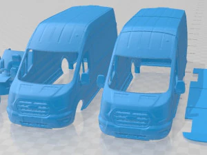 Transit Van L3H3 Trend 2021 Printable 3D Print Model
