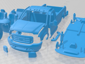 F 350 SuperDuty Regular Cab 1999 Printable Car 3D Print Model