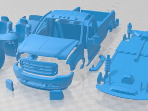 F 350 SuperDuty Regular Cab 1999 Printable Car 3D Print Model