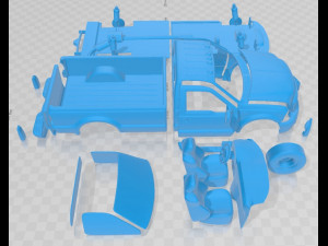 F 350 SuperDuty Regular Cab 1999 Printable Car 3D Print Model