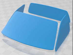 F 350 SuperDuty Regular Cab 1999 Printable Car 3D Print Model