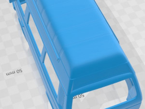 Volkswagen Transporter T3 Passenger High Roof 1980 Printable Body Van 3D Принт Модель