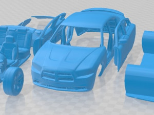 Dodge Charger LX 2011 Printable Car 3D 프린트 모델
